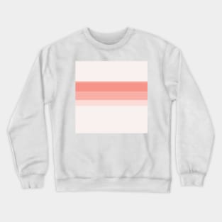 An uncommon shape of Very Light Pink, Light Pink, Melon (Crayola) and Peachy Pink stripes. Crewneck Sweatshirt